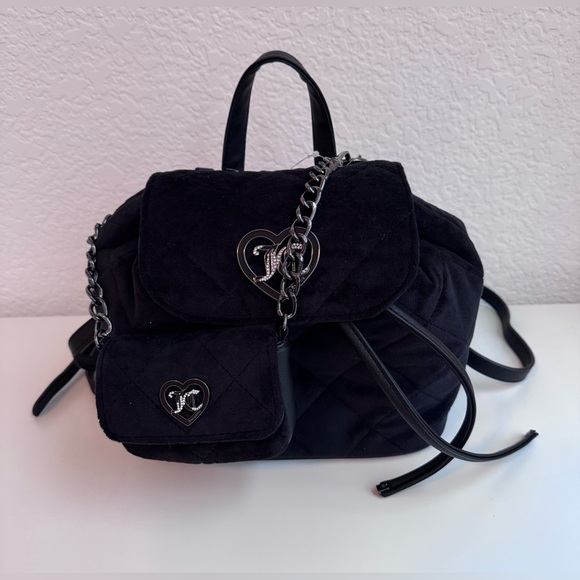 Juicy Couture 2-in-1 Mini Backpack - Licorice
Black with Heart Detail main image 6